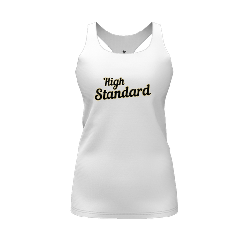 [CUS-DFW-RCBK-PER-WHT-FYS-LOGO2] Racerback Tank Top (Female Youth S, White, Logo 2)
