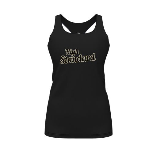 [CUS-DFW-RCBK-PER-BLK-FYS-LOGO2] Racerback Tank Top (Female Youth S, Black, Logo 2)