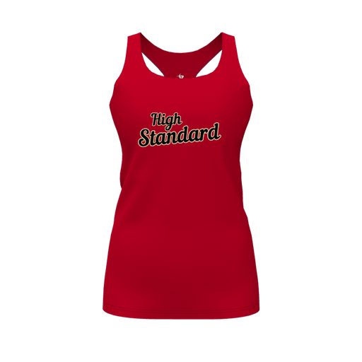 [CUS-DFW-RCBK-PER-RED-FYS-LOGO2] Racerback Tank Top (Female Youth S, Red, Logo 2)