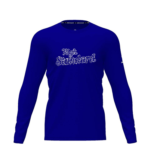[CUS-DRIF-TEES-PER-CNK-LSL-RYL-YXS-LOGO2] Dri Fit Performance T-Shirt (Youth XS, Royal, Logo 2, Long Sleeve)