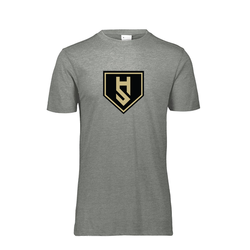 [FTSCUBGY-AS-LOGO1] Decker Men's Tri-Blend T-Shirt - Short Sleeve (Adult S, Gray, Logo 1)