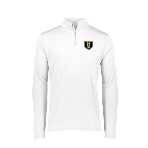 [FTLQFLWH-FAXS-LOGO1] Decker Women's Flex-Lite 1/4 Zip Shirt (Female Adult XS, White, Logo 1)
