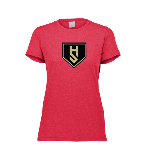 [FTSCUBRD-FAXS-LOGO1] Decker Women's Tri-Blend T-Shirt - Short Sleeve (Female Adult XS, Red, Logo 1)