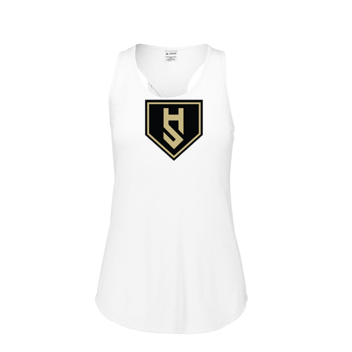 [3078.005.S-LOGO1] Ladies Tri Blend Tank Top (Female Adult S, White, Logo 1)