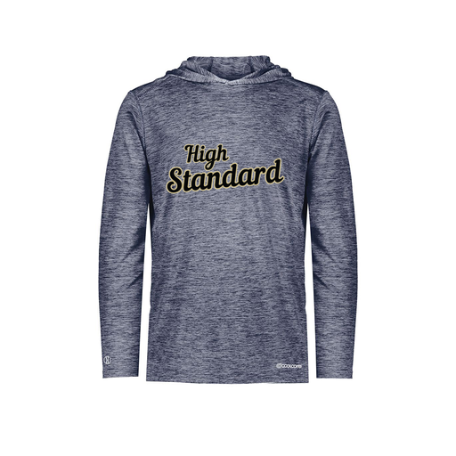 [FOLHCGNV-AS-LOGO2] Decker Men's Charge Hoodie (Adult S, Navy, Logo 2)