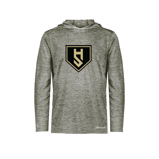 [FOLHCGGY-AS-LOGO1] Decker Men's Charge Hoodie (Adult S, Gray, Logo 1)