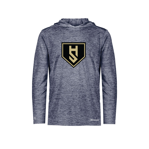 [FOLHCGNV-YS-LOGO1] Decker Youth Charge Hoodie (Youth S, Navy, Logo 1)