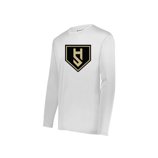 [222822.005.XS-LOGO1] Men's LS Smooth Sport Shirt (Adult XS, White, Logo 1)