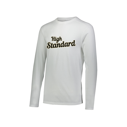 [3075.005.XS-LOGO2] Men's LS Ultra-blend T-Shirt (Adult XS, White, Logo 2)