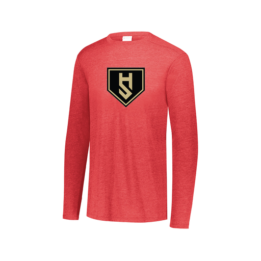 [3075.V96.XS-LOGO1] Men's LS Ultra-blend T-Shirt (Adult XS, Red, Logo 1)