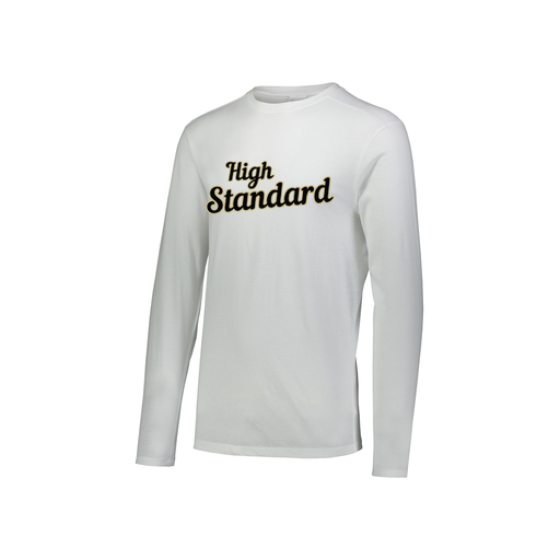 [3076.005.S-LOGO2] Youth LS Ultra-blend T-Shirt (Youth S, White, Logo 2)