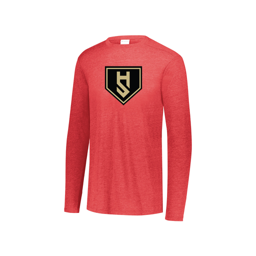[3076.V96.S-LOGO1] Youth LS Ultra-blend T-Shirt (Youth S, Red, Logo 1)